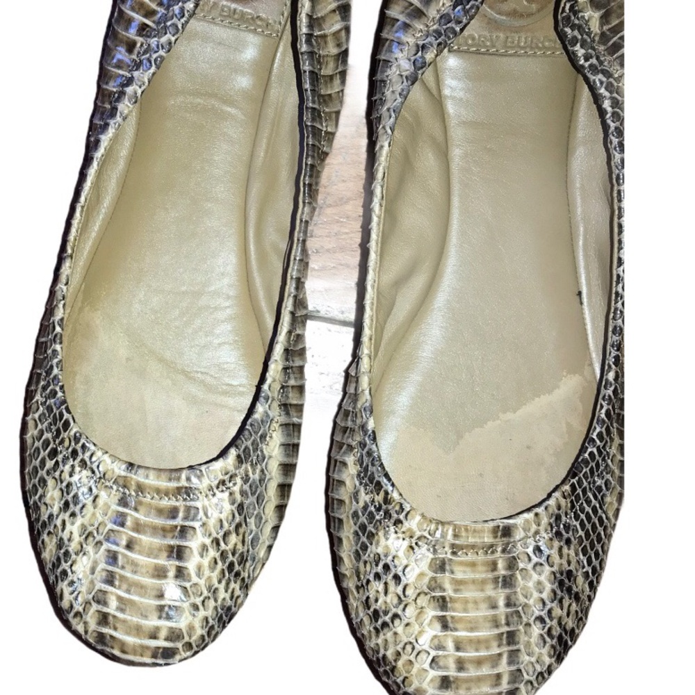 Tory Burch Snakeskin Flats